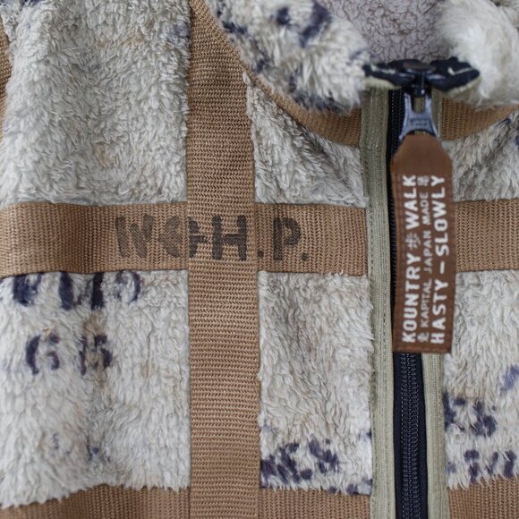 Kapital Jacket Mens XL 4 Fleece Prisoner Craft Tattersall Zip Long Sleeve - Picture 3 of 16